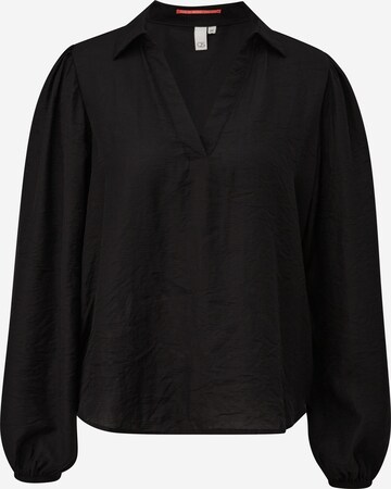 QS Blouse in Zwart: voorkant