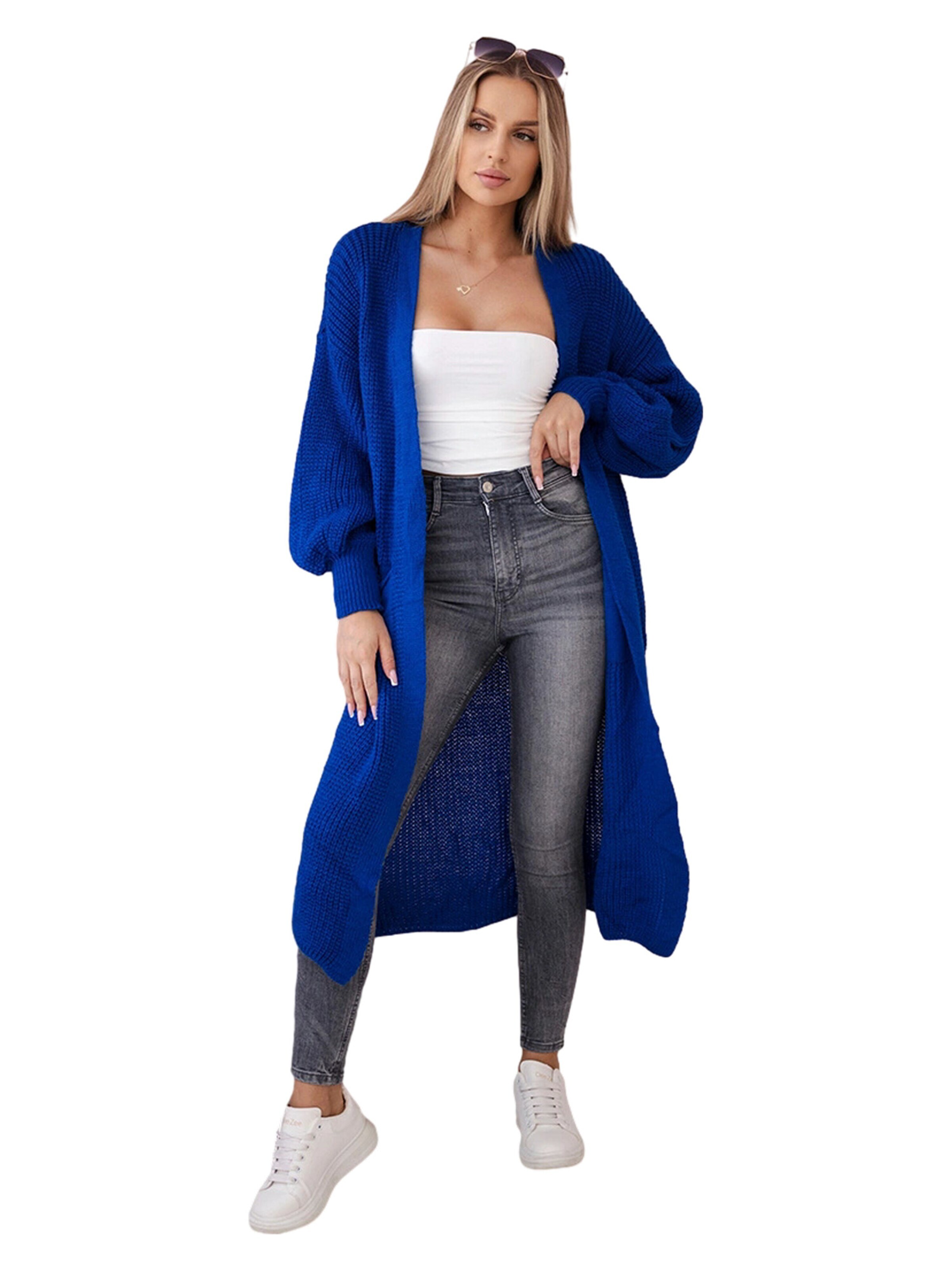 Lumera Kardigan 'Rubis' – modrá: přední strana