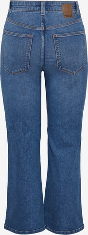 PIECES Flared Jeans 'Peggy' in Blauw