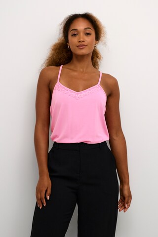 Cream Top 'Trulla' in Pink: front