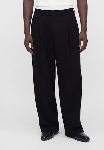 AllSaints Wide Leg Laskoshousut 'COLWYN' värissä musta: etupuoli