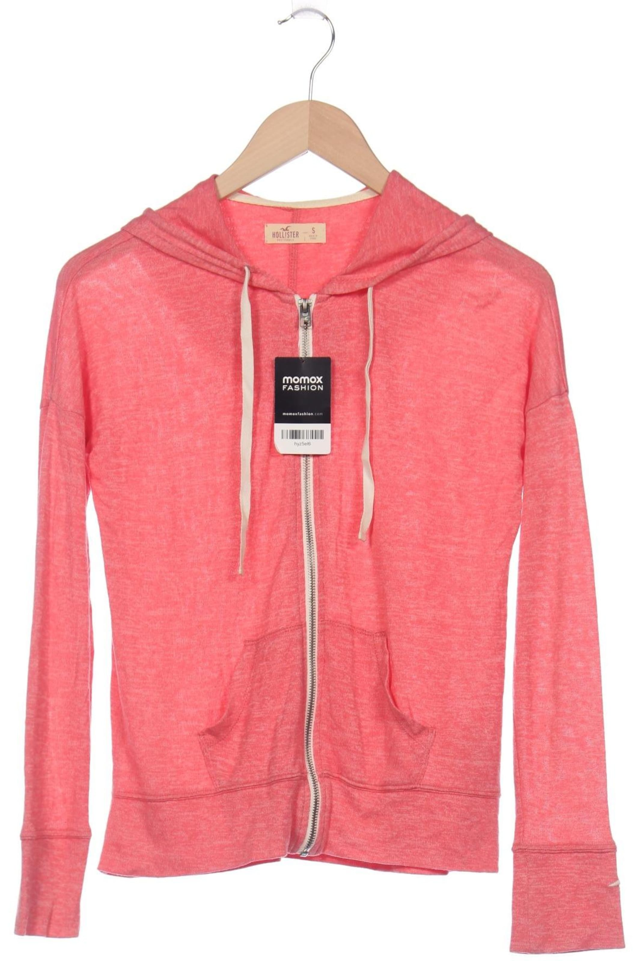 HOLLISTER Sweatshirt & Zip-Up Hoodie in S in Pink: front
