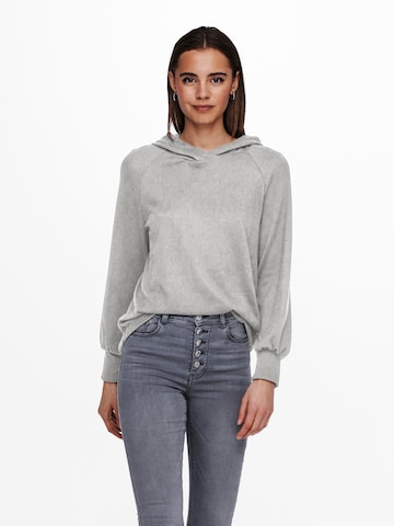 ONLY Sweatshirt 'Elcos Emma' in Grey: front