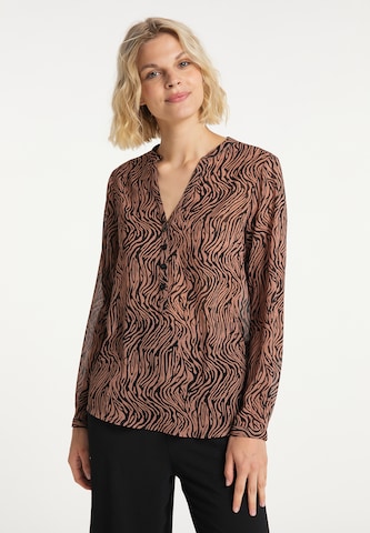 Usha Blouse in Brown: front