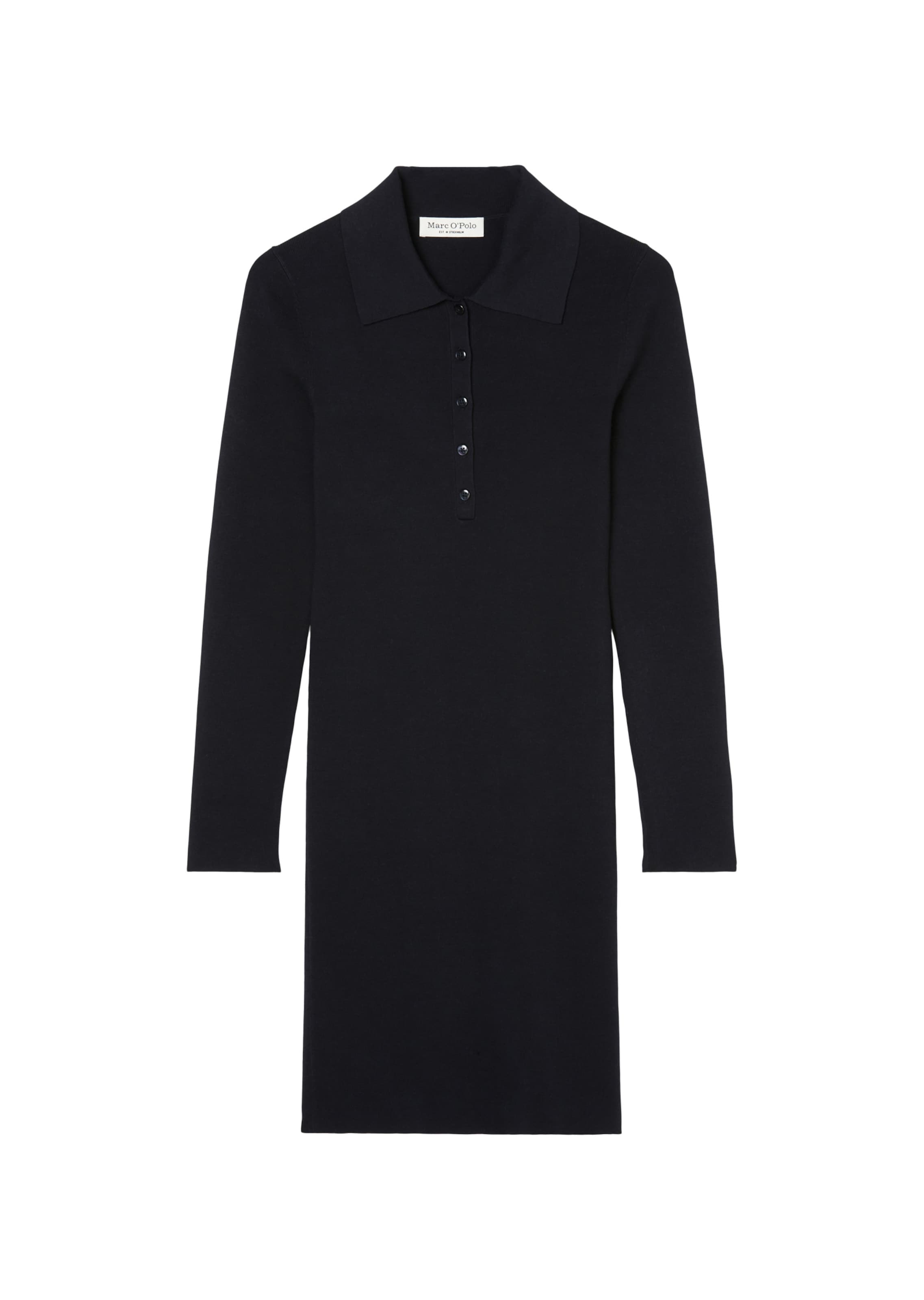 Marc O'Polo Gebreide jurk in de kleur Donkerblauw, Productweergave