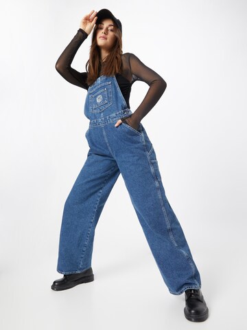 The Ragged Priest Loose fit Jean Overalls in Blue