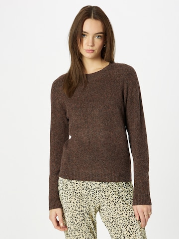 VERO MODA Sweater 'DOFFY' in Brown: front