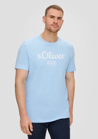 T-Shirt s.Oliver Red Label Big & Tall en bleu : devant