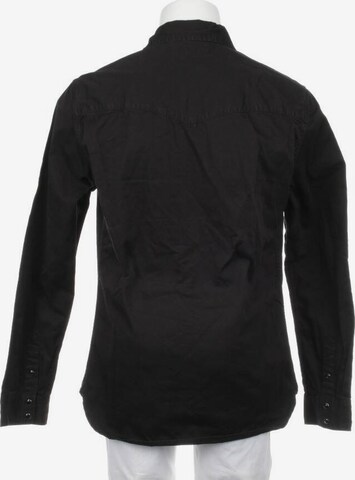 All Saints Spitalfields Freizeithemd / Shirt / Polohemd langarm M in Schwarz