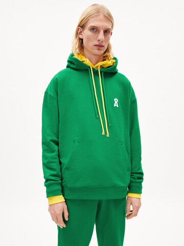 ARMEDANGELS Sweatshirt 'MAALI ICONIC' in Green: front