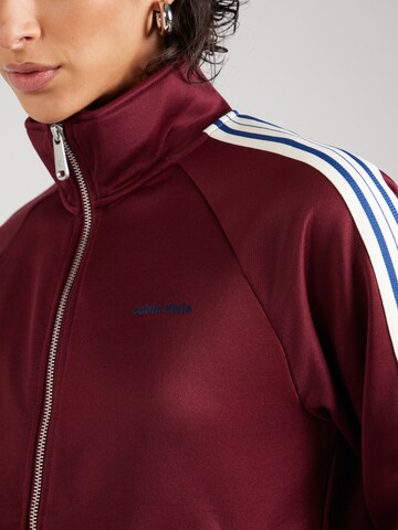 Veste de survêtement Calvin Klein Jeans en rouge