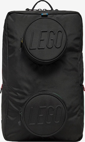LEGO Backpack 'Brick' in Black: front