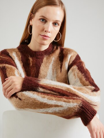 ONLY Sweter 'LOTTIE' w kolorze brązowy