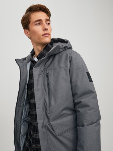 Parka mi-saison 'Bach' JACK & JONES en gris