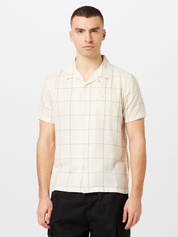 RVCA Regular fit Button Up Shirt 'HI GRADE PLA' in Beige: front