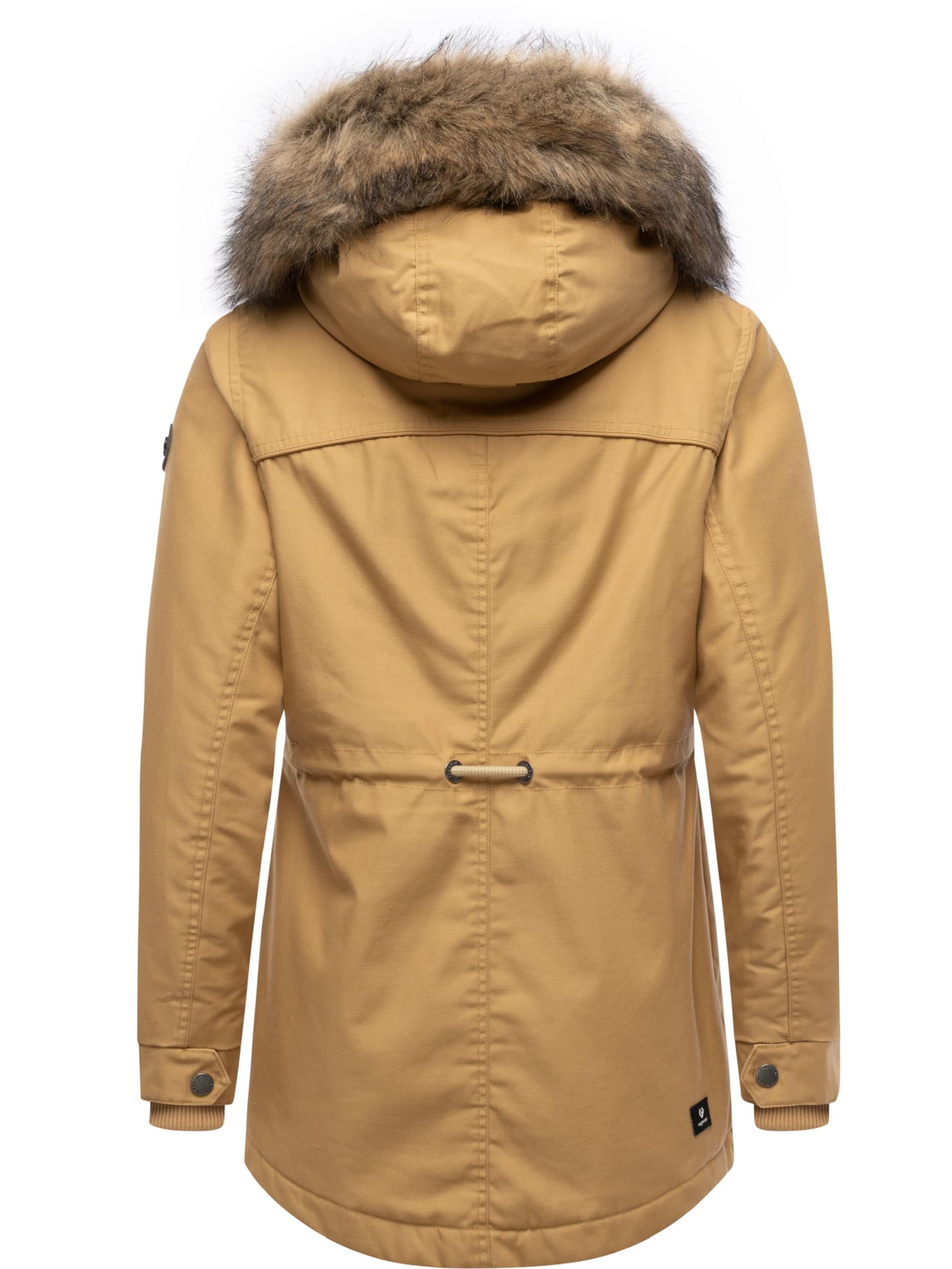 Ragwear Winterparka 'Tawny Short' in Braun