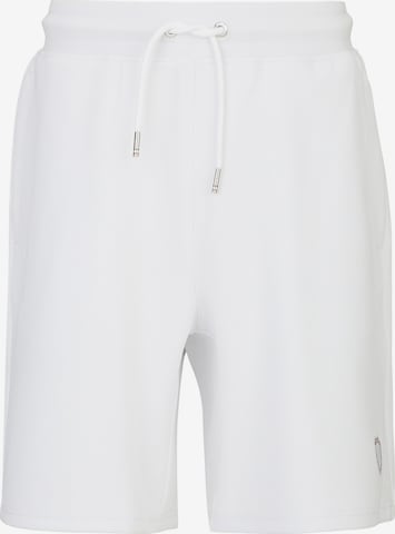 19V69 ITALIA Regular Broek 'Sergio Flag' in Wit: voorkant