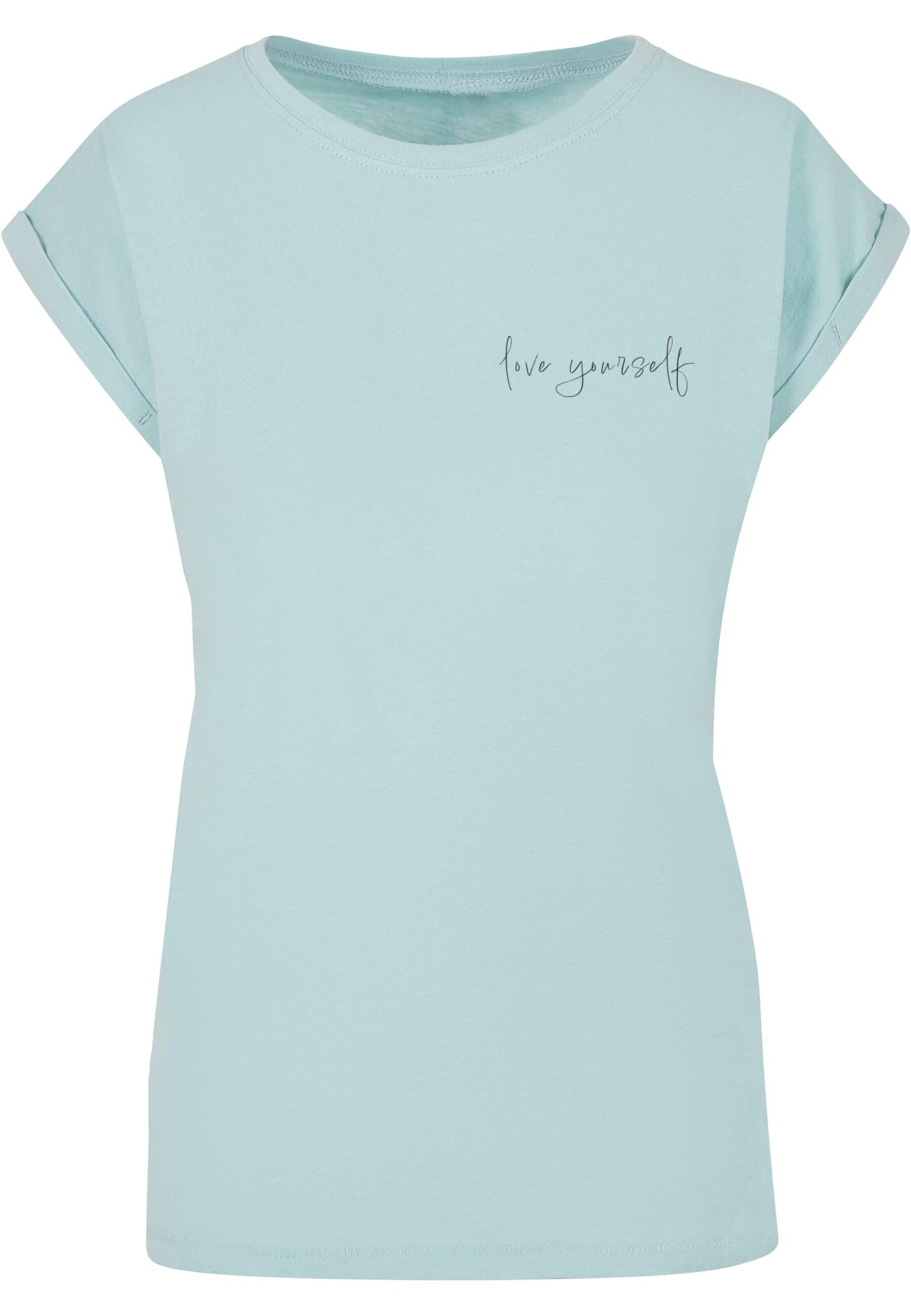 Maglietta 'Love Yourself' di Merchcode in blu: frontale