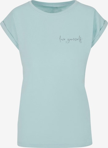 Merchcode T-Shirt 'Love Yourself' in Blau: predná strana