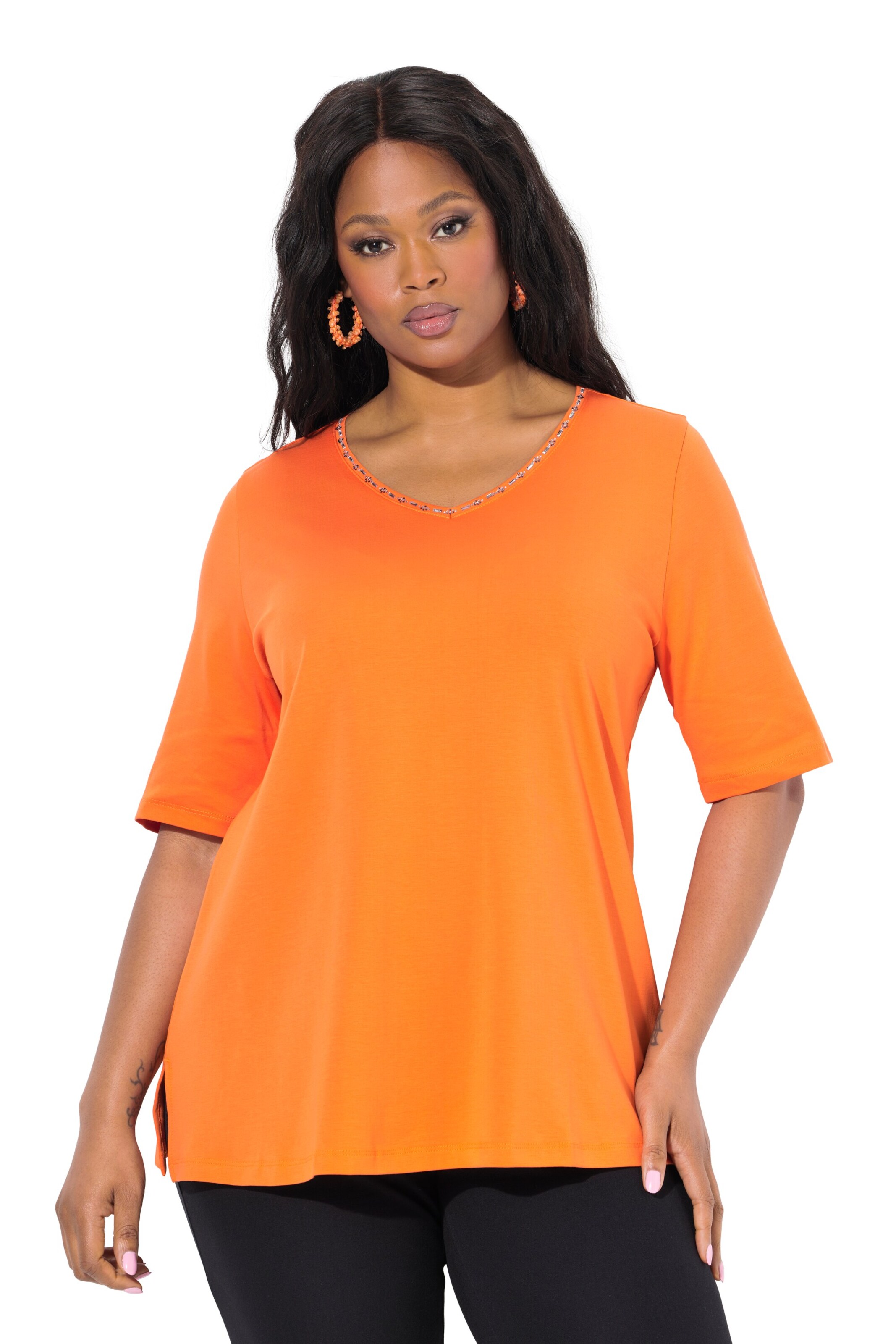 Ulla Popken Shirt in Orange: front
