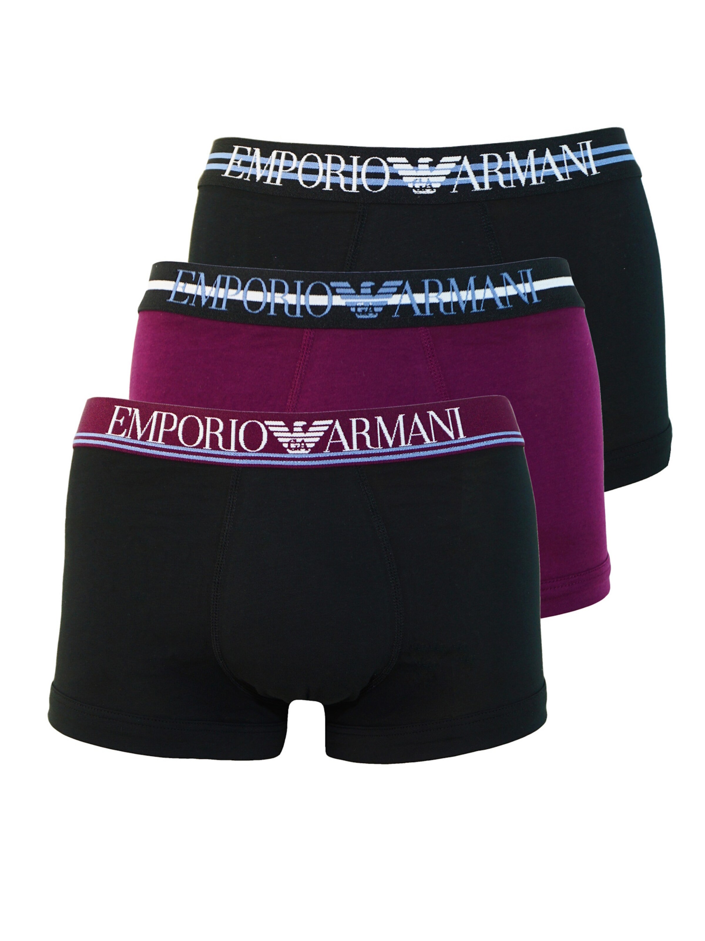 Boxers bleu violet noir M