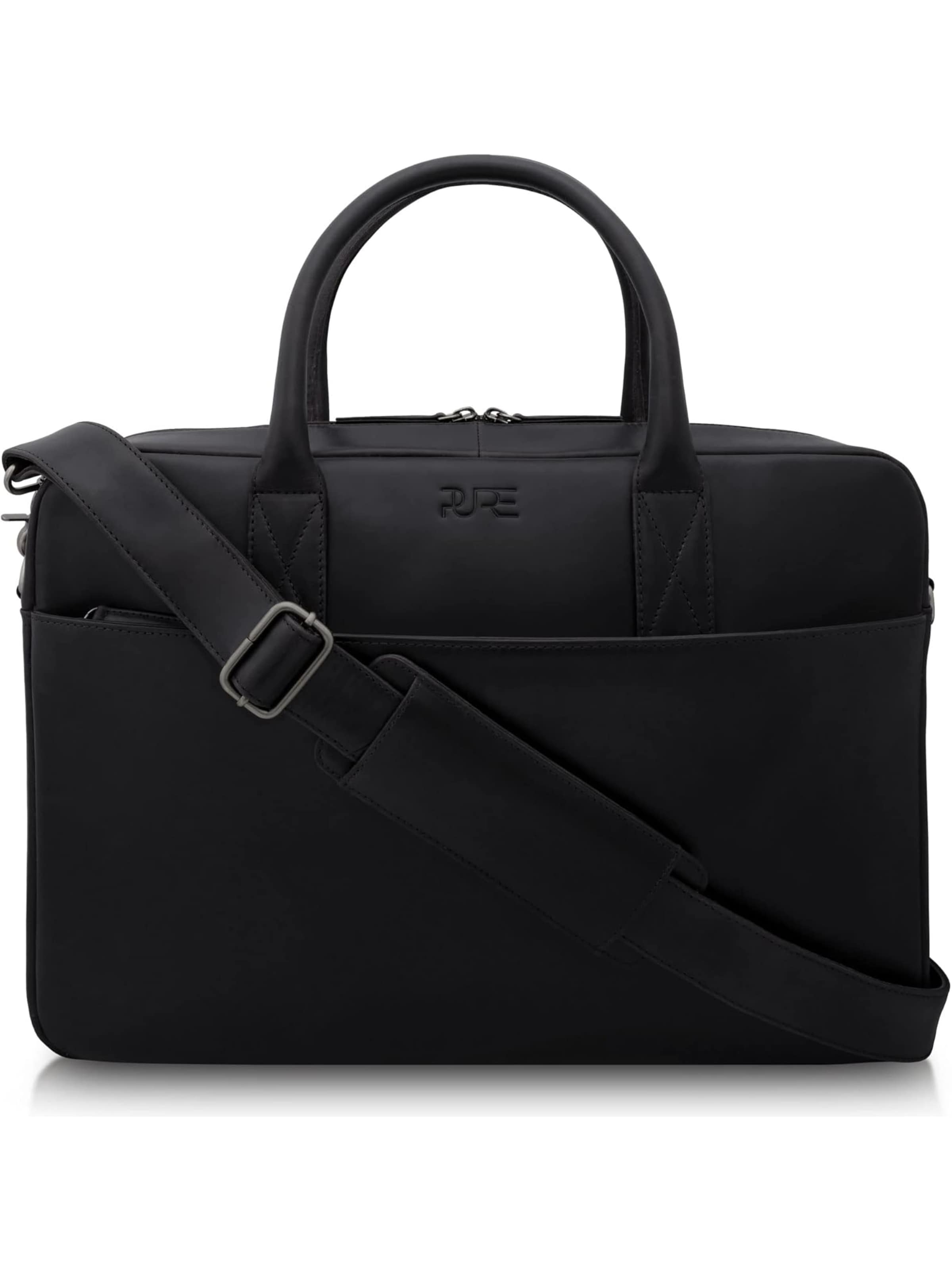 PURE Studios Laptoptasche 'NAOS'‌‌‌‌ in Schwarz: Vorderseite