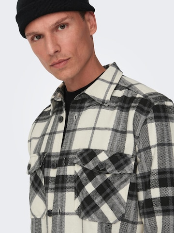 Only & Sons Regular fit Skjorta 'Milo' i vit