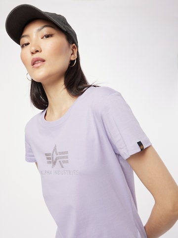 T-shirt ALPHA INDUSTRIES en violet