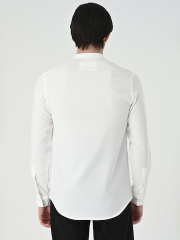Antioch Slim fit Button Up Shirt in White