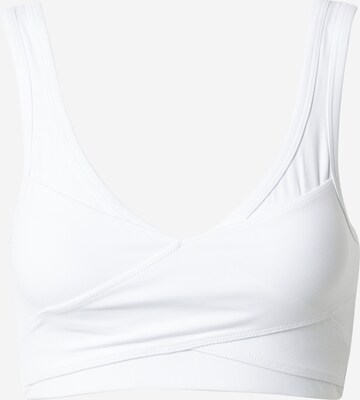 Varley Bustier Sport bh 'Let's Move' in Wit: voorkant