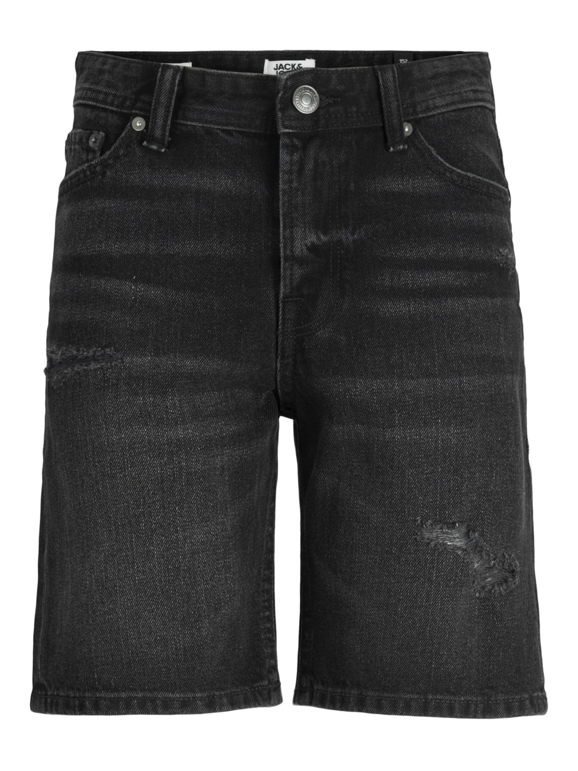 Jack & Jones Junior Regular Jeans in Black: front