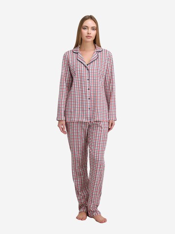 Goldenbay - Pijama 'Felicia' em branco: frente
