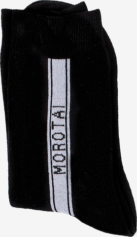 MOROTAI Športové ponožky ' Stripe Long Socks ' - Čierna: predná strana