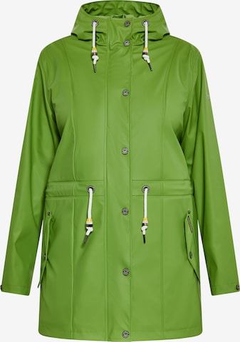 Schmuddelwedda Between-seasons coat in Green: front