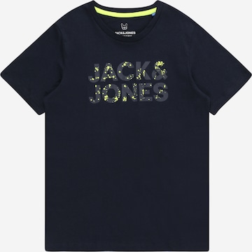 Jack & Jones Junior Shirt 'NEON' in Blauw: voorkant