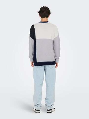 Pull-over 'KENDRICK' Only & Sons en gris