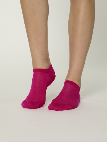 Chaussure basse ' Unisex Colour Sneaker farbige Füßlinge kurz ' Nur Die en rose : devant