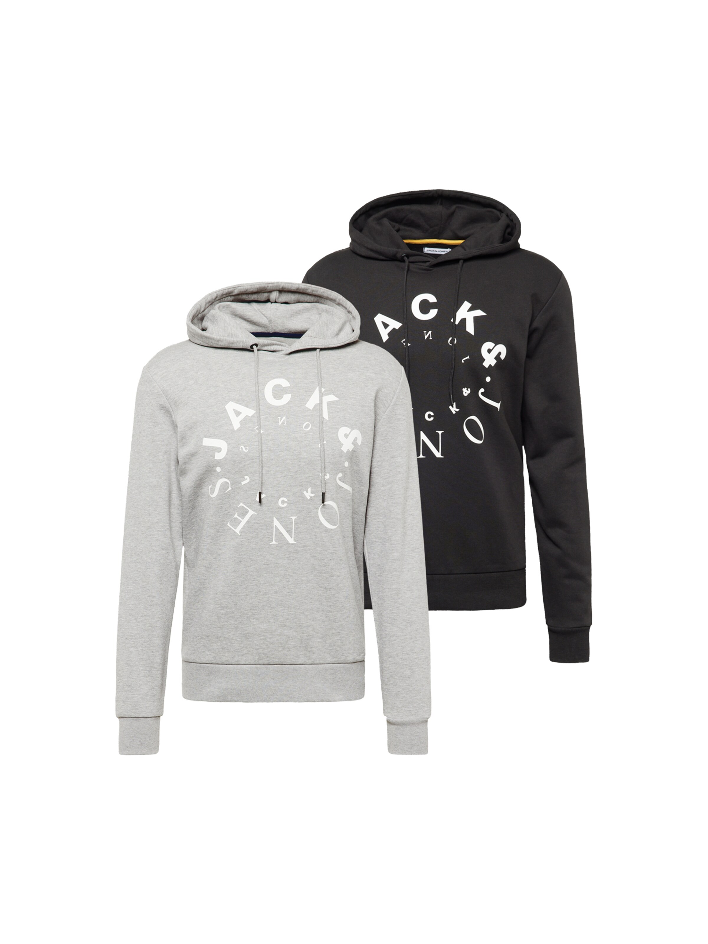 JACK & JONES Sweatshirt 'Warrior' in Grijs: voorkant