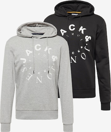 JACK & JONESSweater majica 'Warrior' - siva boja: prednji dio