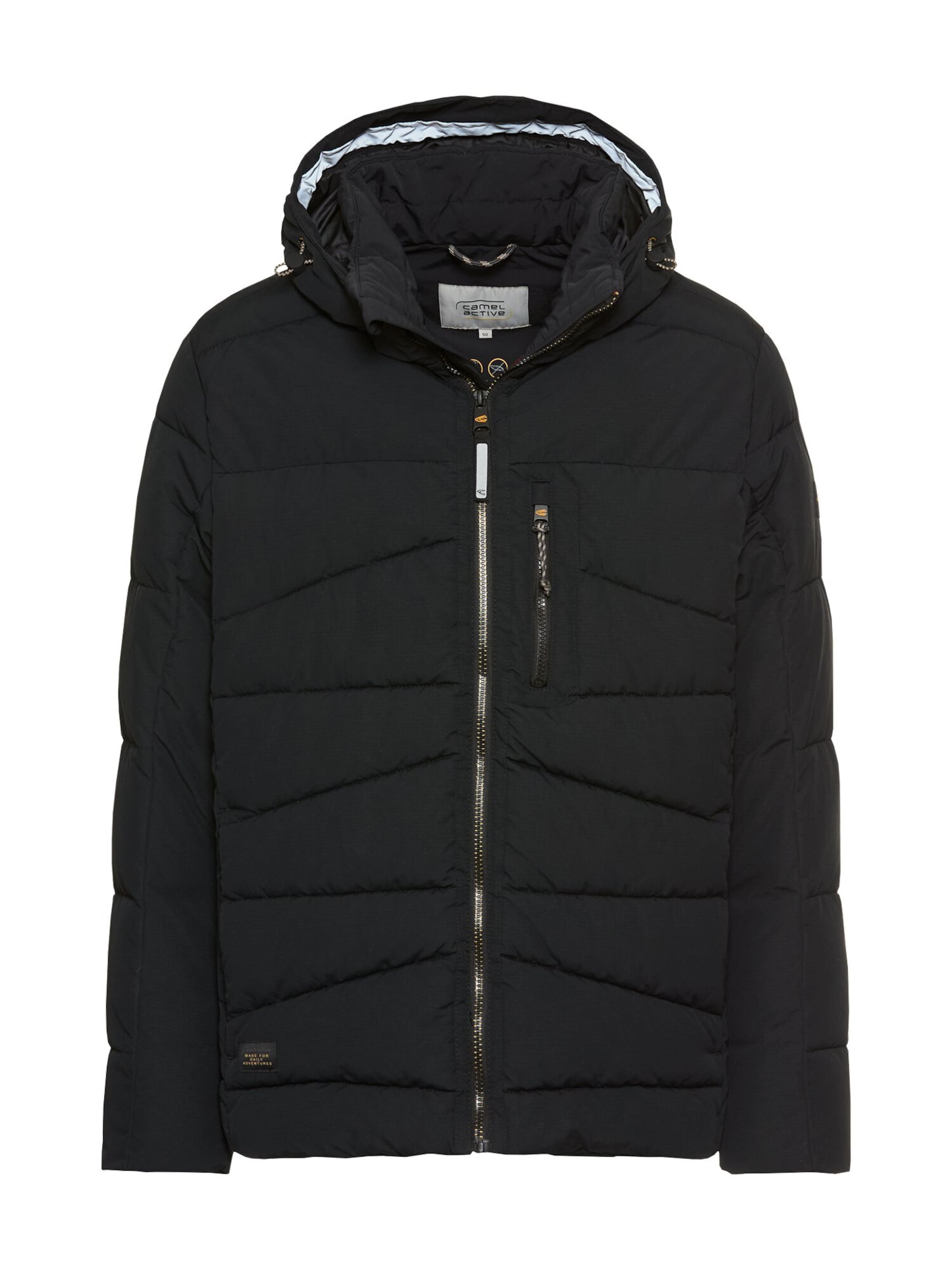 CAMEL ACTIVE Winter Jacket in Black: front