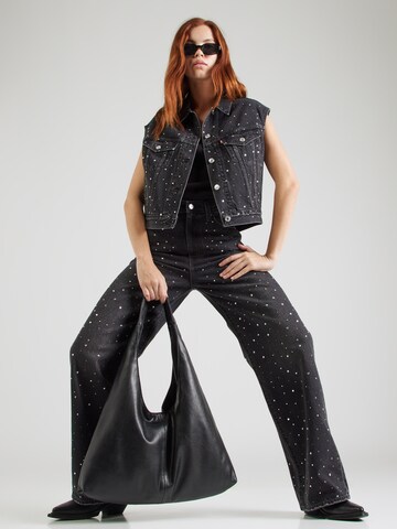 LEVI'S ® - Perna larga Calças de ganga 'RIBCAGE' em preto