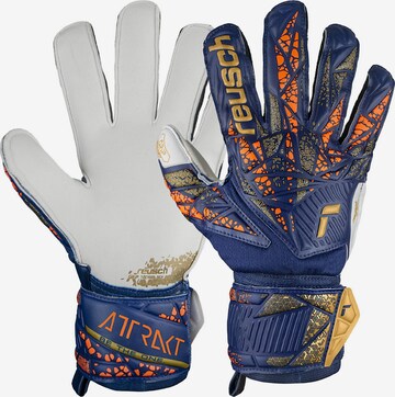 REUSCH Athletic Gloves 'Attrakt Grip' in Blue: front