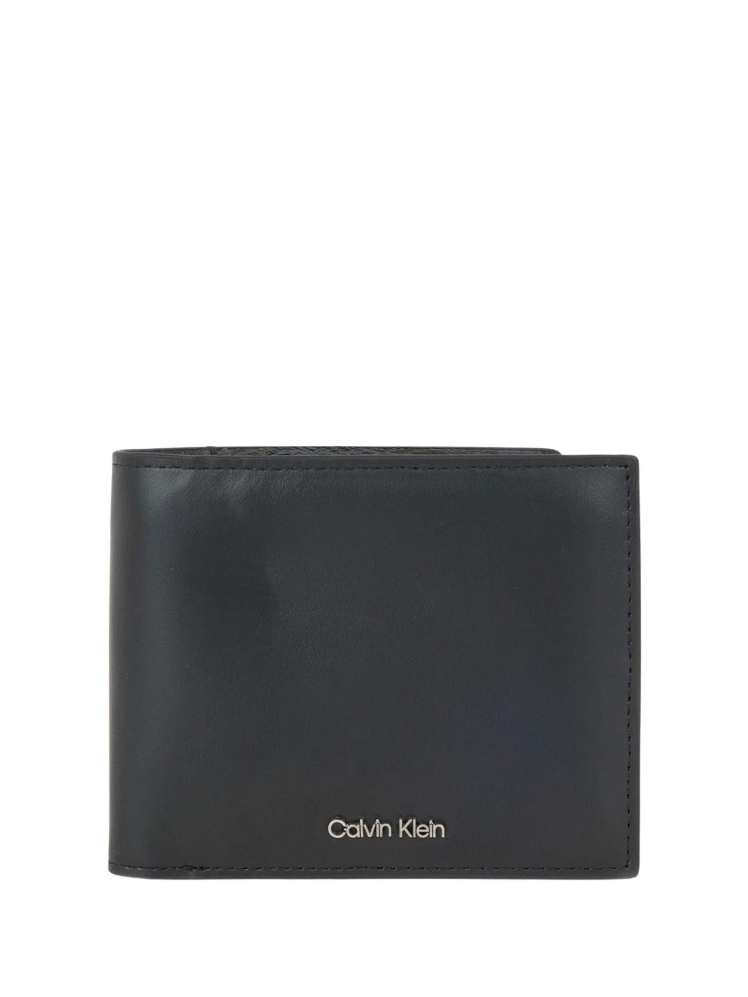 Calvin Klein Portemonnee 'RAISED EW BILLFOLD W/CARD+C' in de kleur Zwart, Productweergave