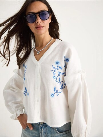 Chemisier Bianco Lucci en blanc