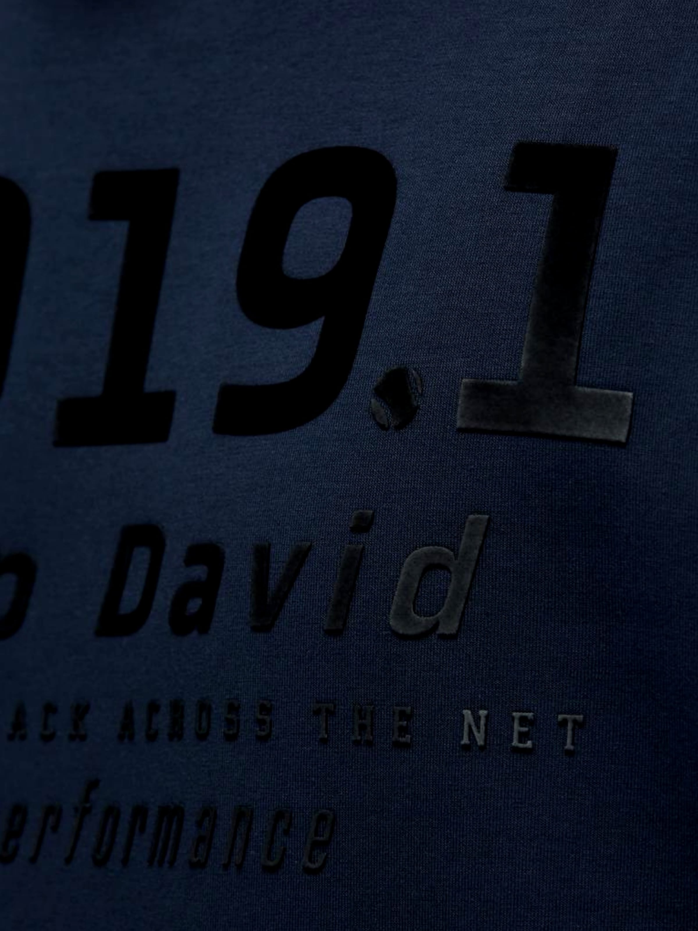 Pull-over 'Game.Set.Match' CAMP DAVID en bleu