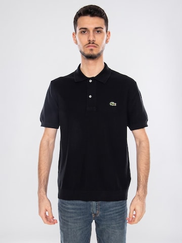 LACOSTE Koszulka 'Men's Polo Bouclé Classic Fit' w kolorze czarny