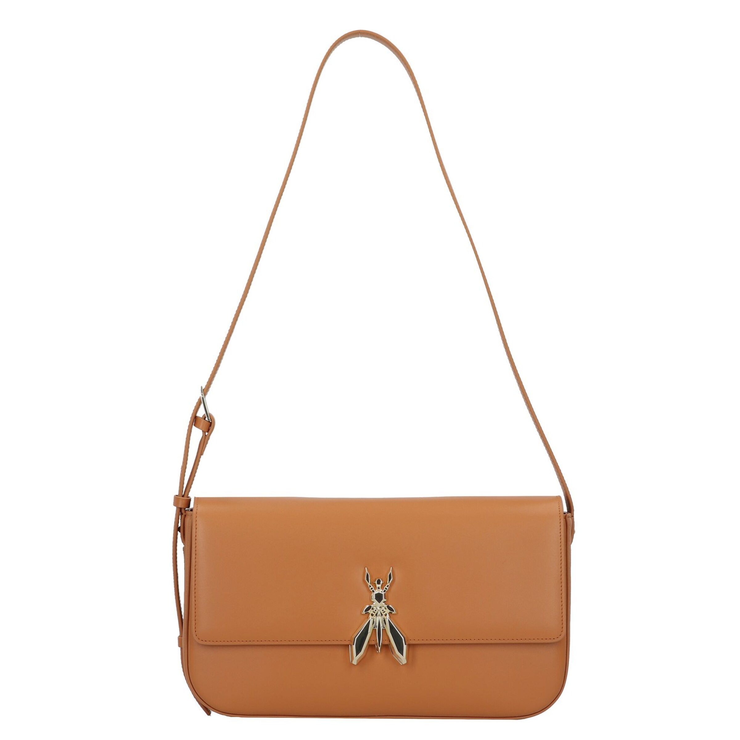 Borsa a spalla di PATRIZIA PEPE in marrone: frontale