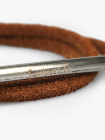 Scalpers Bracelet 'Willy' in Brown