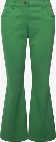 Angel of Style Flared Jeans in Groen: voorkant