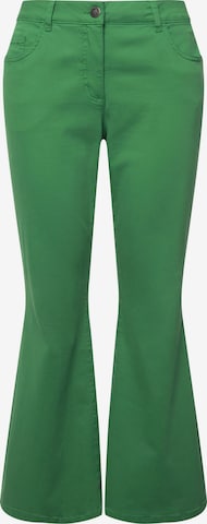 Angel of Style Flared Jeans in Green: front